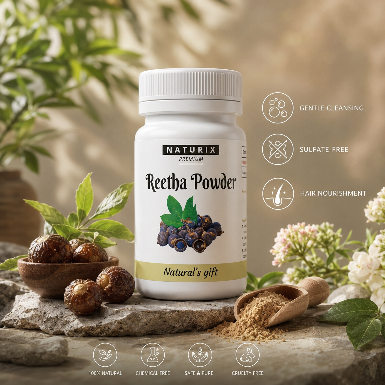NATURIX REETHA POWDER